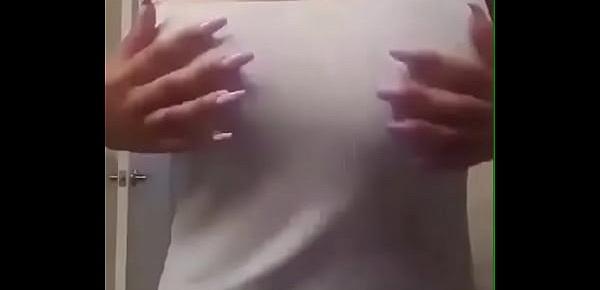  Desi Indian Girl Sangita Playing With Her boobs